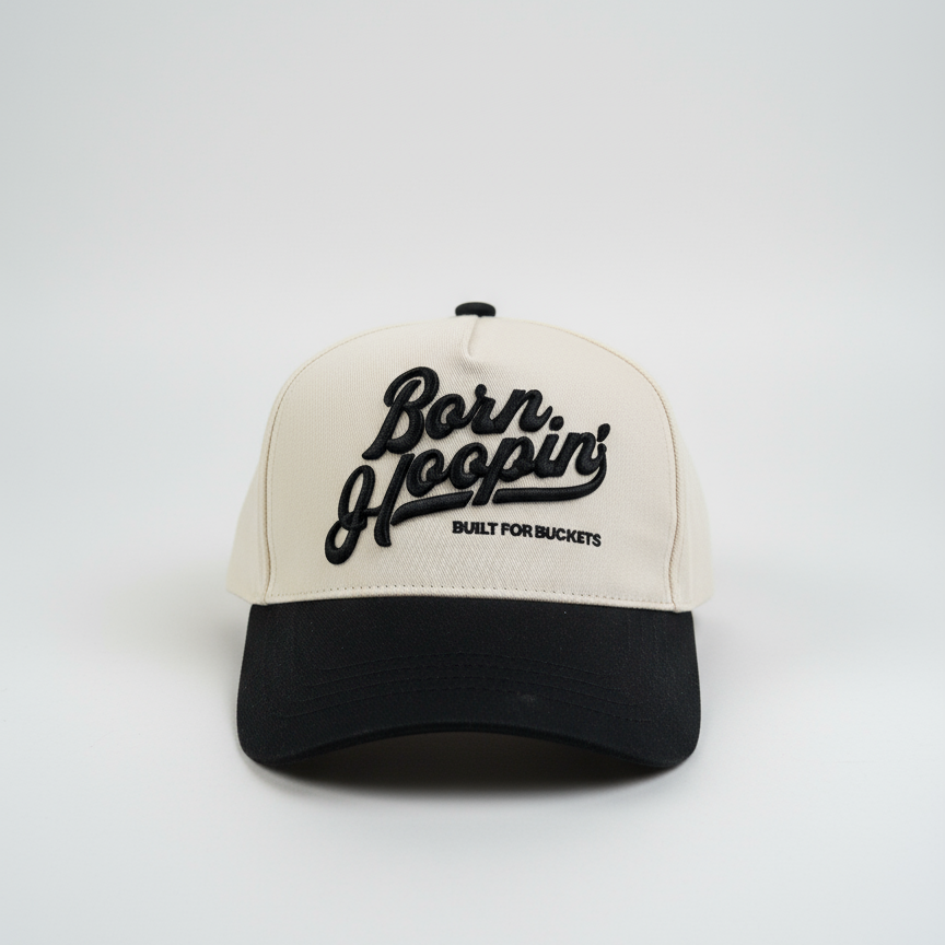 Born Hoopin' Everday Hat - Black - Front