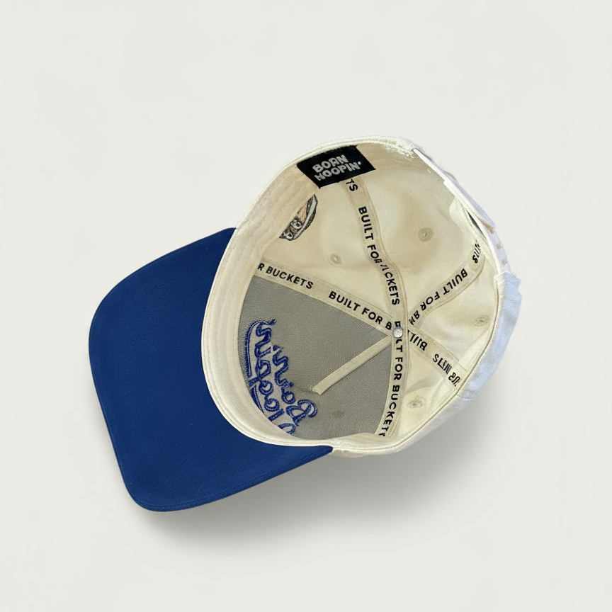 Born Hoopin' Everday Hat - Blue - Inside