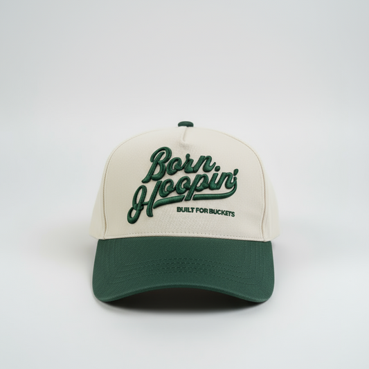 Born Hoopin' olive hat - Front